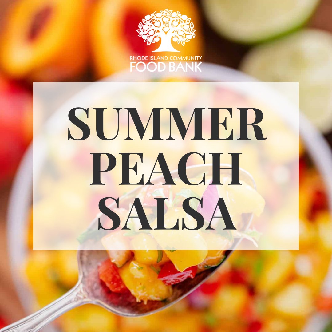Our community nutrition team supports partner agencies &amp; guests with tips &amp; recipes, like this $0.58/serving summer peach salsa—fresh, easy, &amp; made with pantry staples! Try it today: tinyurl.com/ypnt4cc4