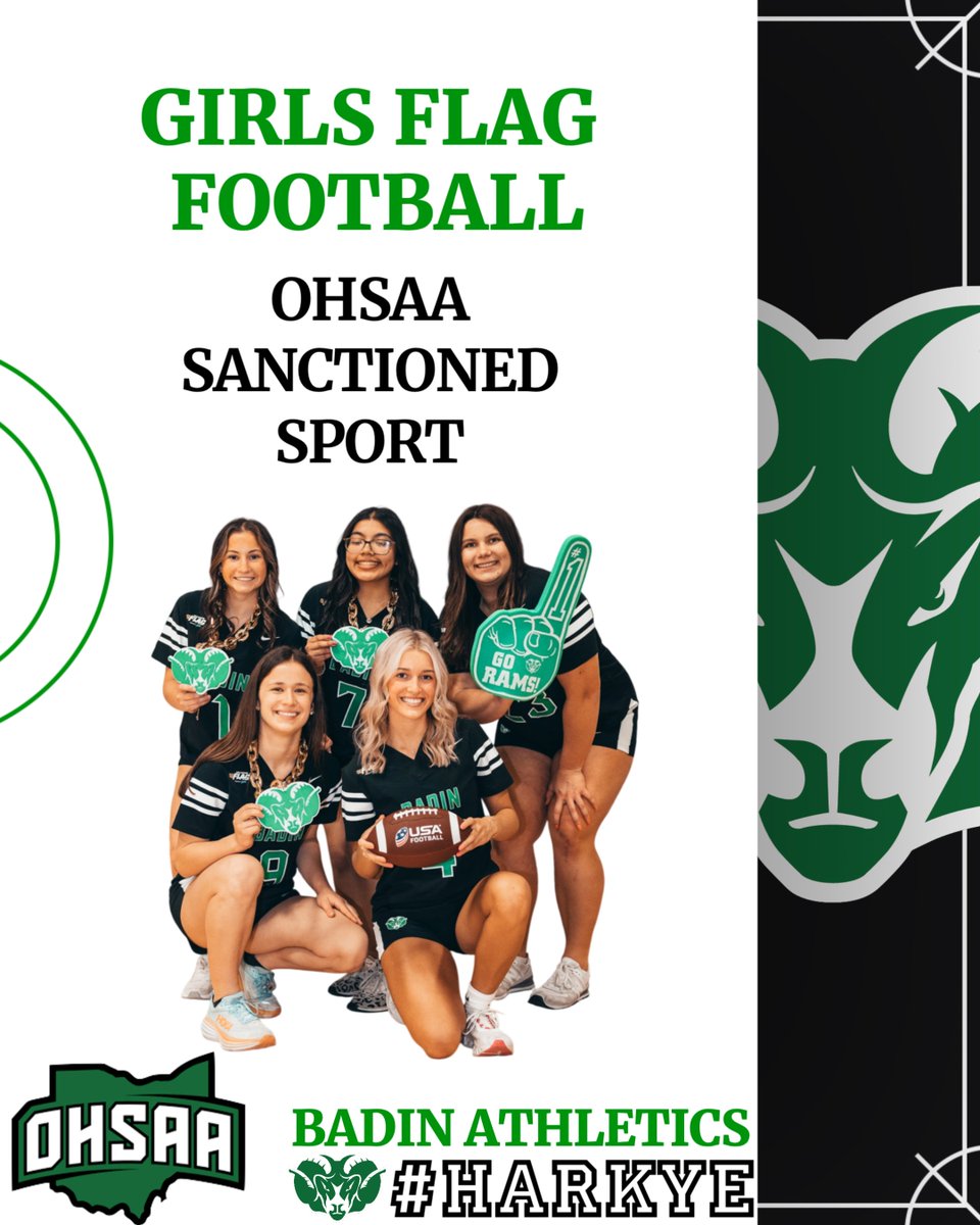 RAMSSPORTS's tweet image. Exciting news!

Girls Flag Football is now a sanctioned sport in Ohio and recognized by the OHSAA!

wcpo.com/sports/high-sc…

#HarkYe 🐏
