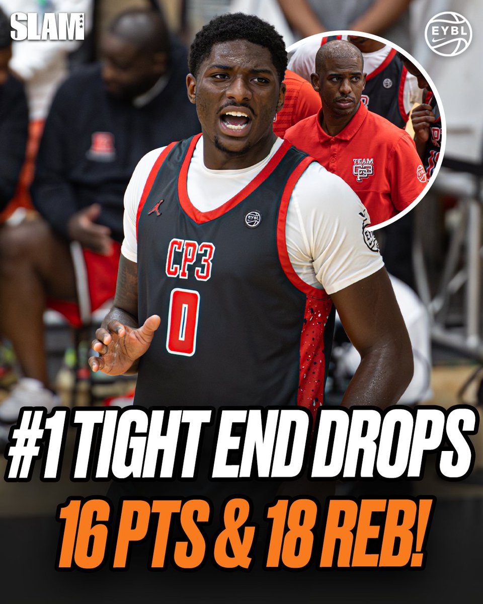 SLAM_HS's tweet image. #1 tight end Kendre Harrison just WENT OFF again in Team CP3's win over Vegas Elite ๐ฅ
The Oregon commit dropped 16 points and 18 rebounds ๐ค
@NikeEYB @CP3 @CP3EYBL @SupremeDre8