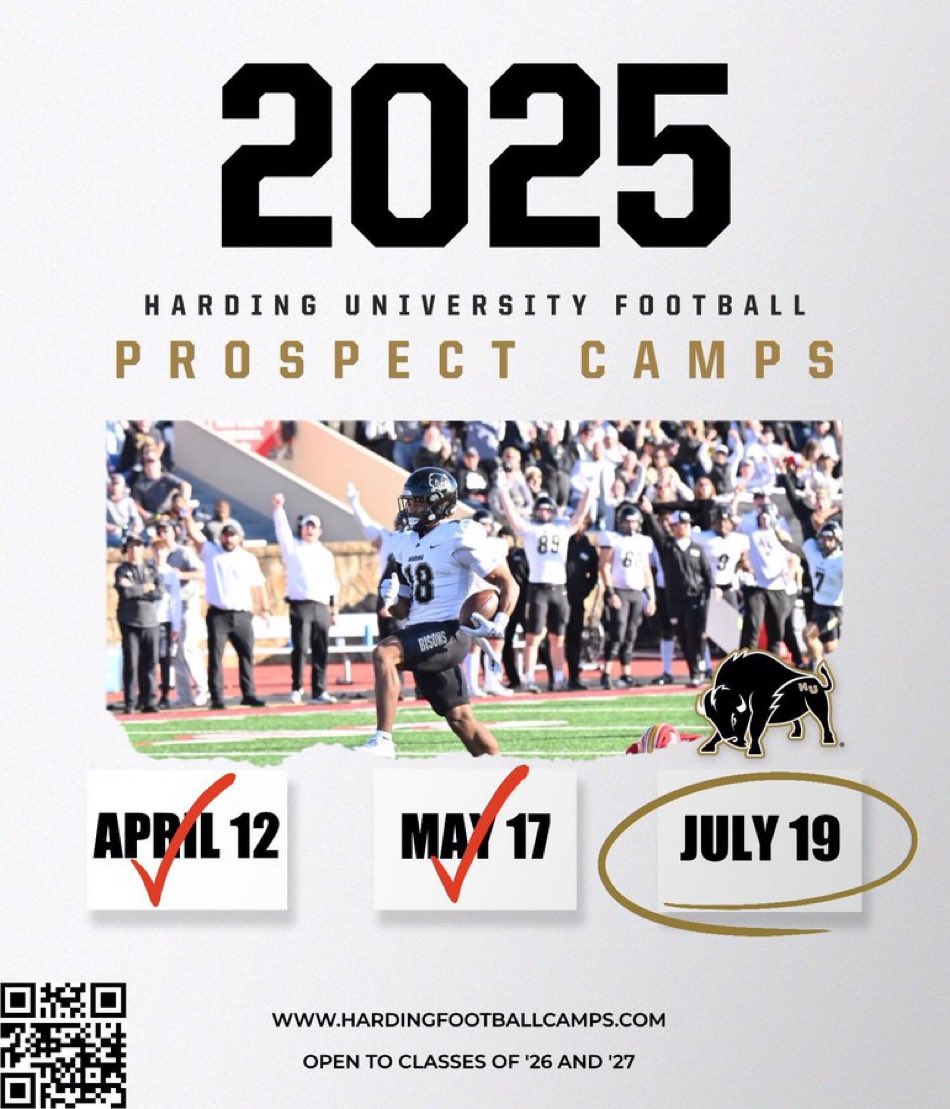 LockhartMalaki's tweet image. Thank you for the camp invite. @CoachD_BisonsWR. Excited about the opportunity to compete and meet the coaching staff. @Harding_FB
@ridgerecruiting
@NetworkAthletic