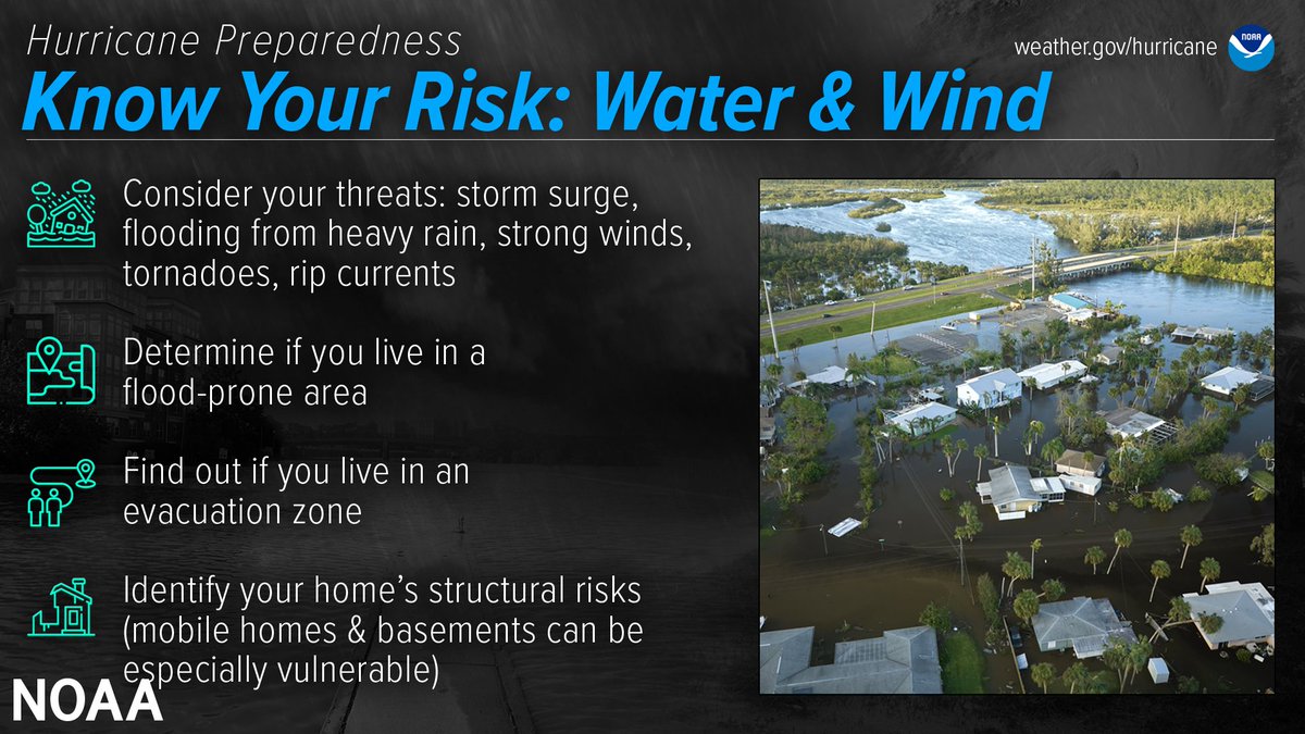 Hurricane Season is June 1 through Nov. 30!!! Know what risks you might have and find out if you live in an evacuation zone!
#CNRSE #NASP