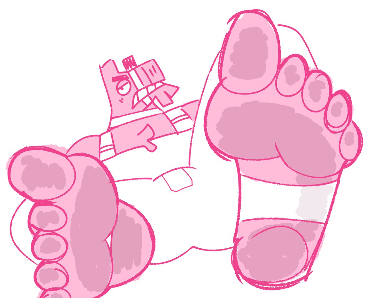 Lil Lt. John Llama feet doodle because uhhh why not! The world could use more stuff for him