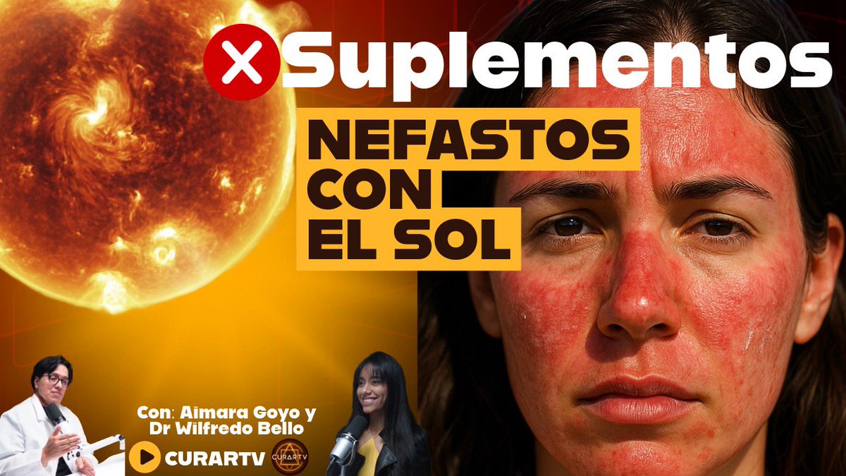 Si piensas exponerse al Sol, ten mucho cuidado con los suplementos y los cosméticos que usas. openyoutu.be/l66Eak8LNHg?si…
