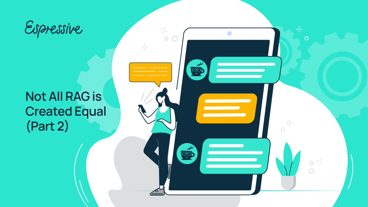 Most #RAG tools today stop at generating answers from retrieved documents.

At Espressive, our #VirtualAgent utilizes RAG to behave like a support agent—from retrieval to reasoning.

Learn more in Part 2 of our "Not All RAG is Created Equal” series 👇

bit.ly/40Sd1Ru
