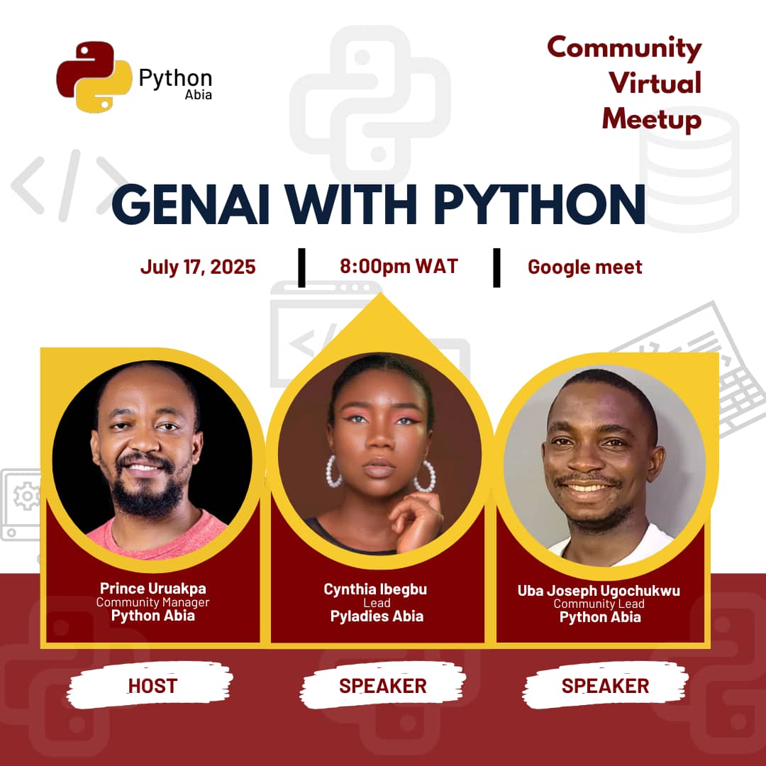 Ubajoseph_u's tweet image. We are live #PythonAbia #PythonNigeria #pythonafrica #python