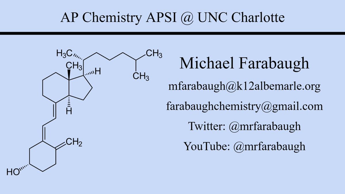 mrfarabaugh's tweet image. I hosted an #apchemistry APSI with teachers at @unccharlotte
It was a great opportunity discuss labs, instructional strategies, and how to help students improve their performance on the AP exam.
@k12albemarle
@CollegeBoard
#apchem #ChemEd #iteachchem #chemfam