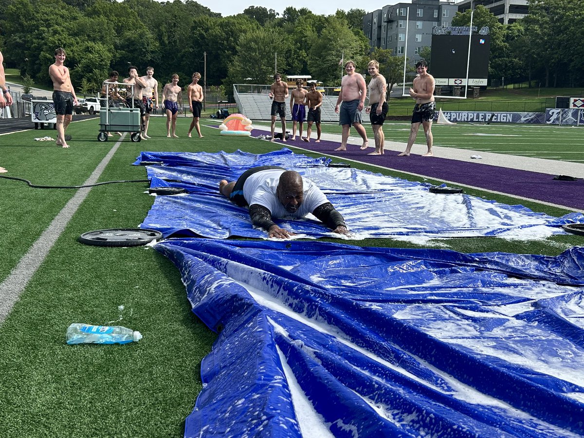 When you work hard, sometimes you have to play harder! Purple Dogs are crushing summer training! Only 33 days until we slide into the 2025 season! #FAM1LY #PurpleReign