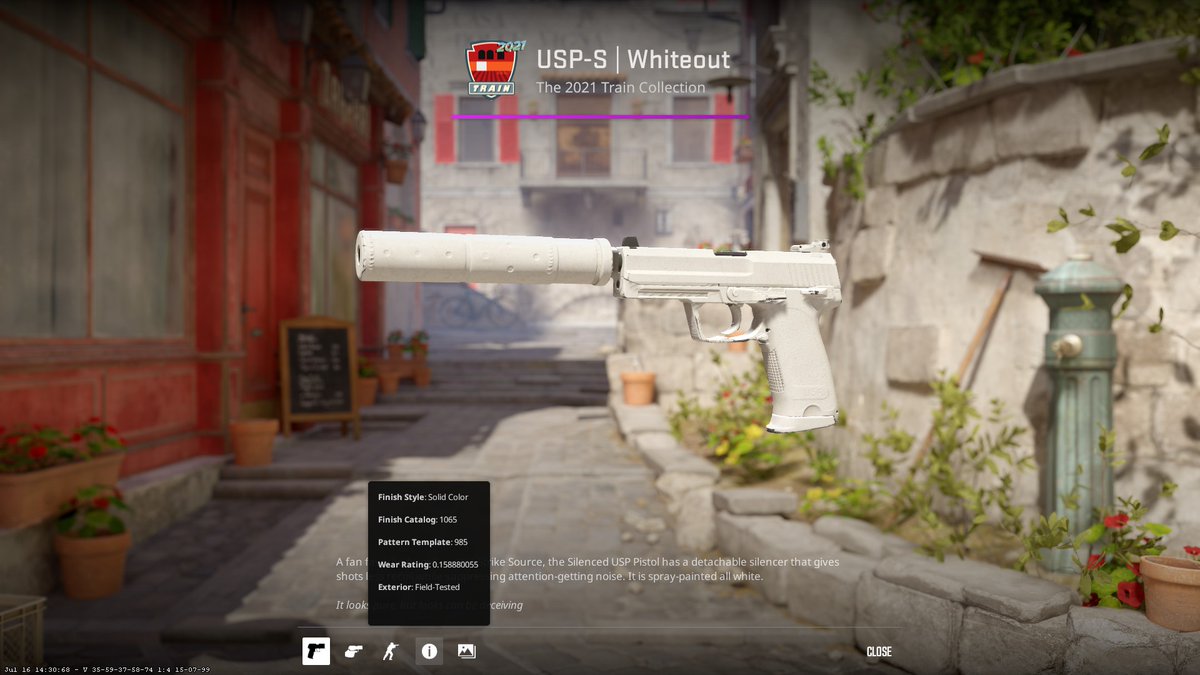 xenq_cs's tweet photo. Hit a USP-S Whiteout at 16% https://t.co/B8jcR71b8x