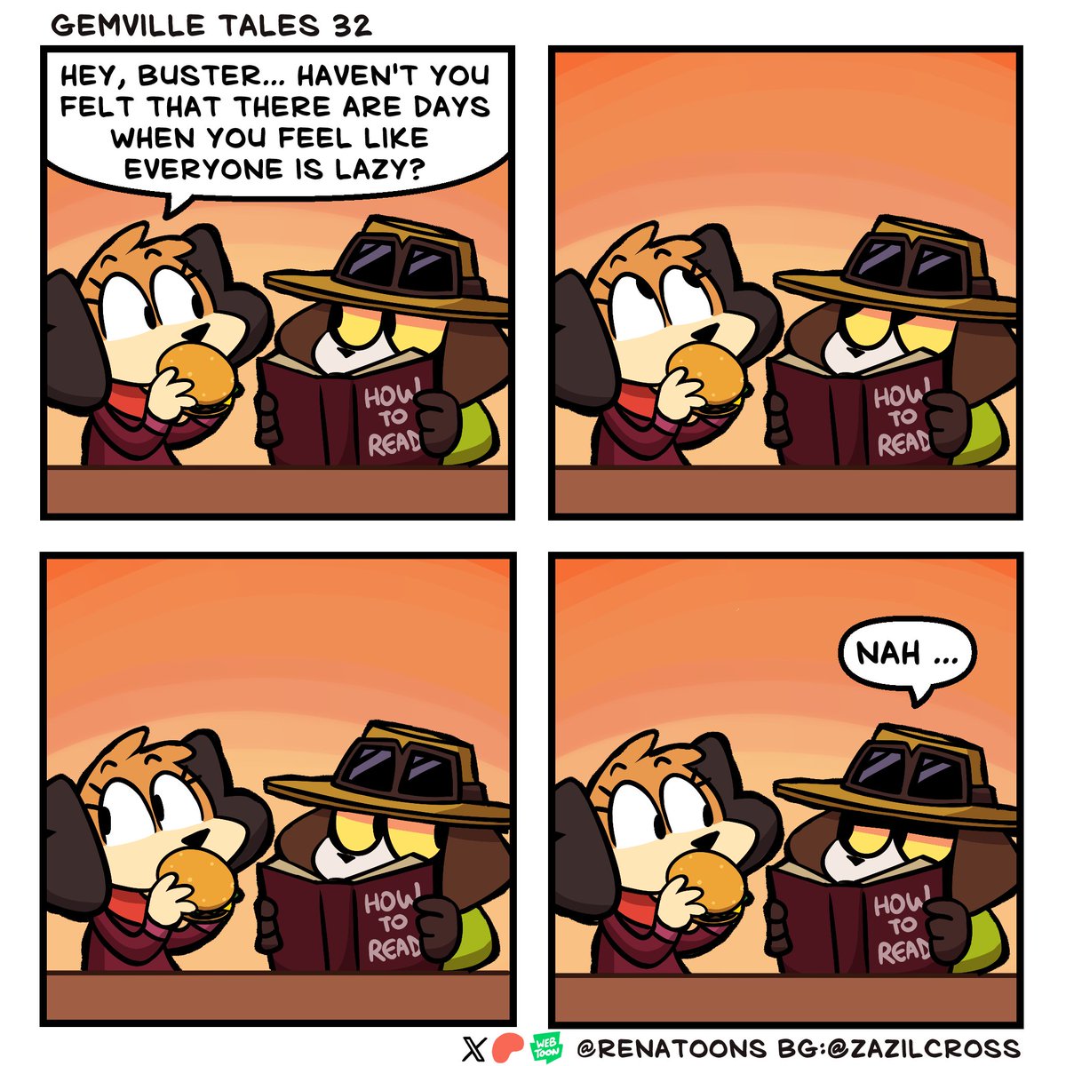 RenaToons's tweet image. Gemville Tales - Laziness
