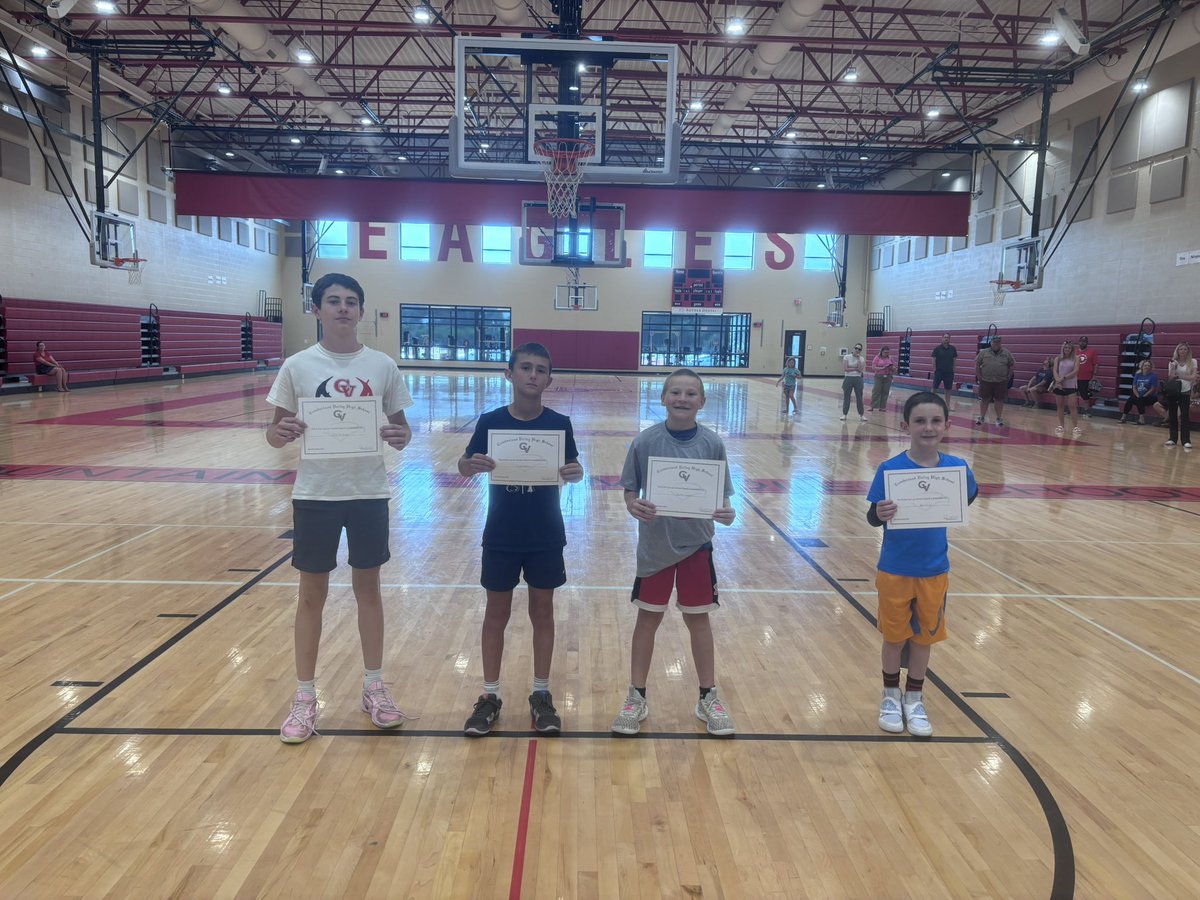 X-out layups was the competition today! These four had great speed and finishing on display! Congrats to Caleb, Braden, Quillam, and Ben!
