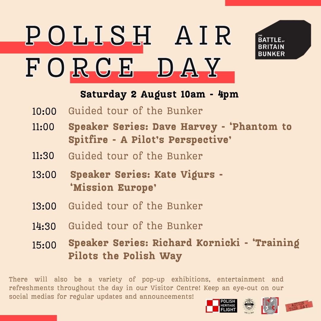 Polish Heritage Flight (@flightpolish) on Twitter photo Saturday 2nd August at the <a href="/BofBBunker/">Battle of Britain Bunker</a> Uxbridge!
3 Fascinating Speakers, Bunker Tours, Exhibitors & the Visitor Centre.
Commemorate the 85th Anniversary of the Battle of Britain with a visit to this historic location.
<a href="/WHW_CambridgeIC/">WHW Cambridge IC (also on Bluesky)</a>
<a href="/WeHaveWaysPod/">WW2 Pod: We Have Ways of Making You Talk</a>
<a href="/ww2headquarters/">WW2 Headquarters</a> Saturday 2nd August at the <a href="/BofBBunker/">Battle of Britain Bunker</a> Uxbridge!
3 Fascinating Speakers, Bunker Tours, Exhibitors & the Visitor Centre.
Commemorate the 85th Anniversary of the Battle of Britain with a visit to this historic location.
<a href="/WHW_CambridgeIC/">WHW Cambridge IC (also on Bluesky)</a>
<a href="/WeHaveWaysPod/">WW2 Pod: We Have Ways of Making You Talk</a>
<a href="/ww2headquarters/">WW2 Headquarters</a>