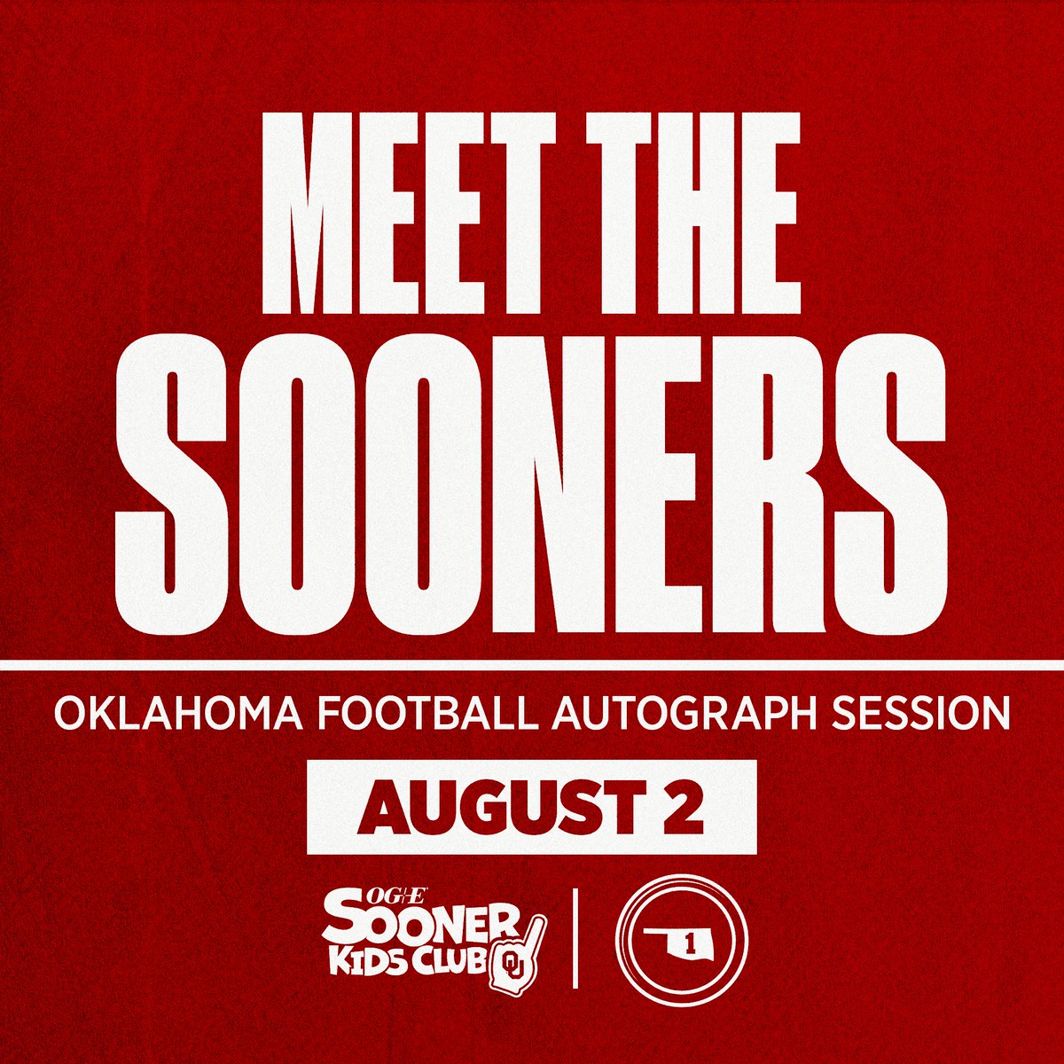 OU_Football's tweet image. Your chance to meet the squad is back. Join us August 2 for Meet the Sooners Day!
🎟️ Open to 1Oklahoma & Sooner Kids Club members
📝 ouath.at/MeetTheSooners