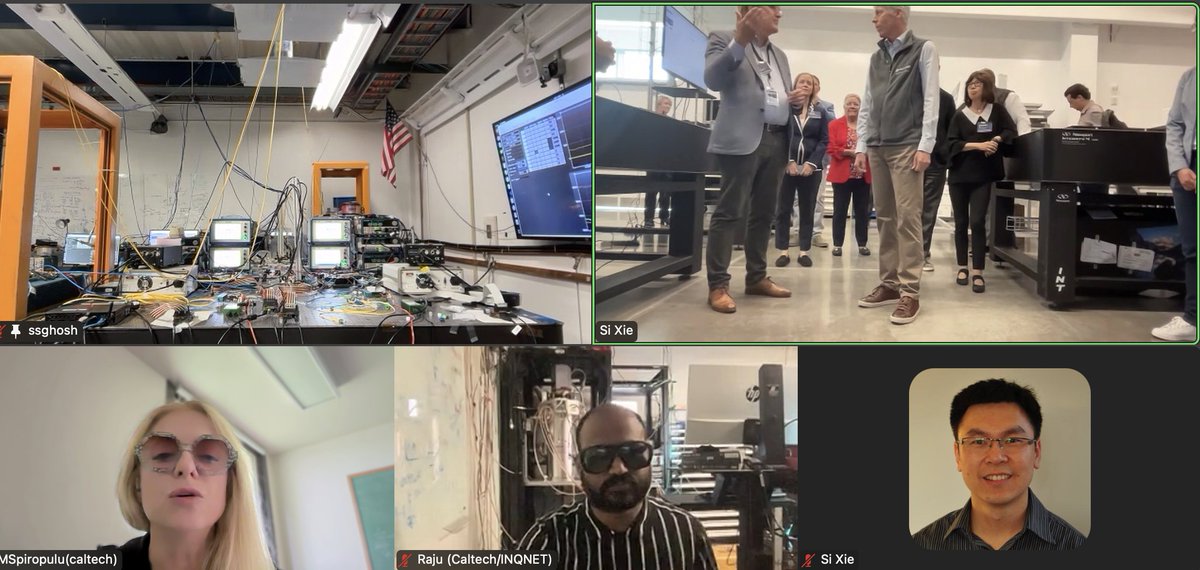 Caltech.LHC++ (@caltech_lhc) on Twitter photo Grateful to <a href="/SecretaryWright/">Secretary Chris Wright</a> and <a href="/ENERGY/">U.S. Department of Energy</a> for visiting our quantum networking & comms labs <a href="/Fermilab/">Fermilab</a> <a href="/Caltech/">Caltech</a> <a href="/NASAJPL/">NASA JPL</a> #INQNET today. Great discussions on advancing quantum technologies using also approaches and innovations from our particle accelerator-based experiments. Thank Grateful to <a href="/SecretaryWright/">Secretary Chris Wright</a> and <a href="/ENERGY/">U.S. Department of Energy</a> for visiting our quantum networking & comms labs <a href="/Fermilab/">Fermilab</a> <a href="/Caltech/">Caltech</a> <a href="/NASAJPL/">NASA JPL</a> #INQNET today. Great discussions on advancing quantum technologies using also approaches and innovations from our particle accelerator-based experiments. Thank