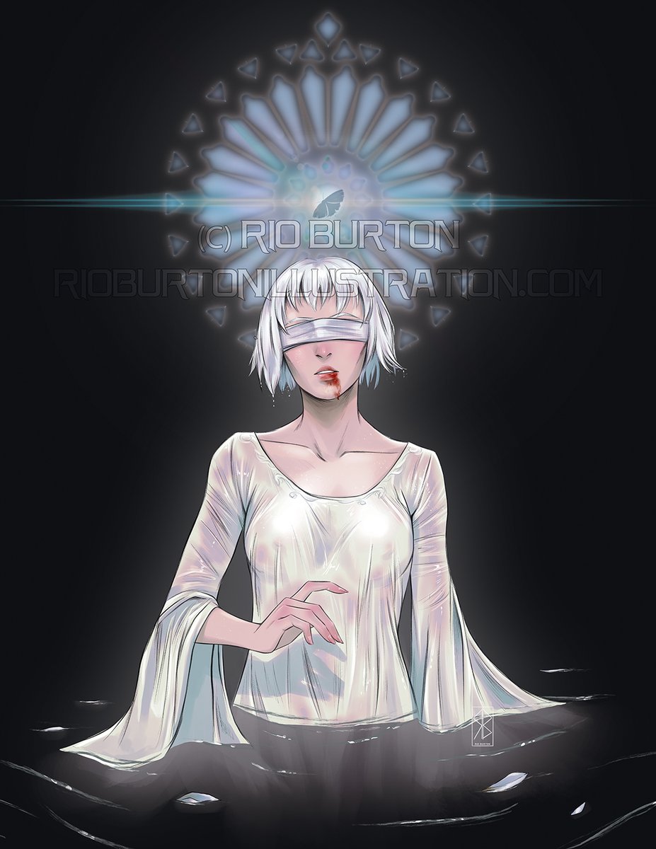 RioBurtonArtist's tweet image. I finally finished her! The first piece completed since surgery. :D
Fanart for The Knight and The Moth by Rachel Gillig.
