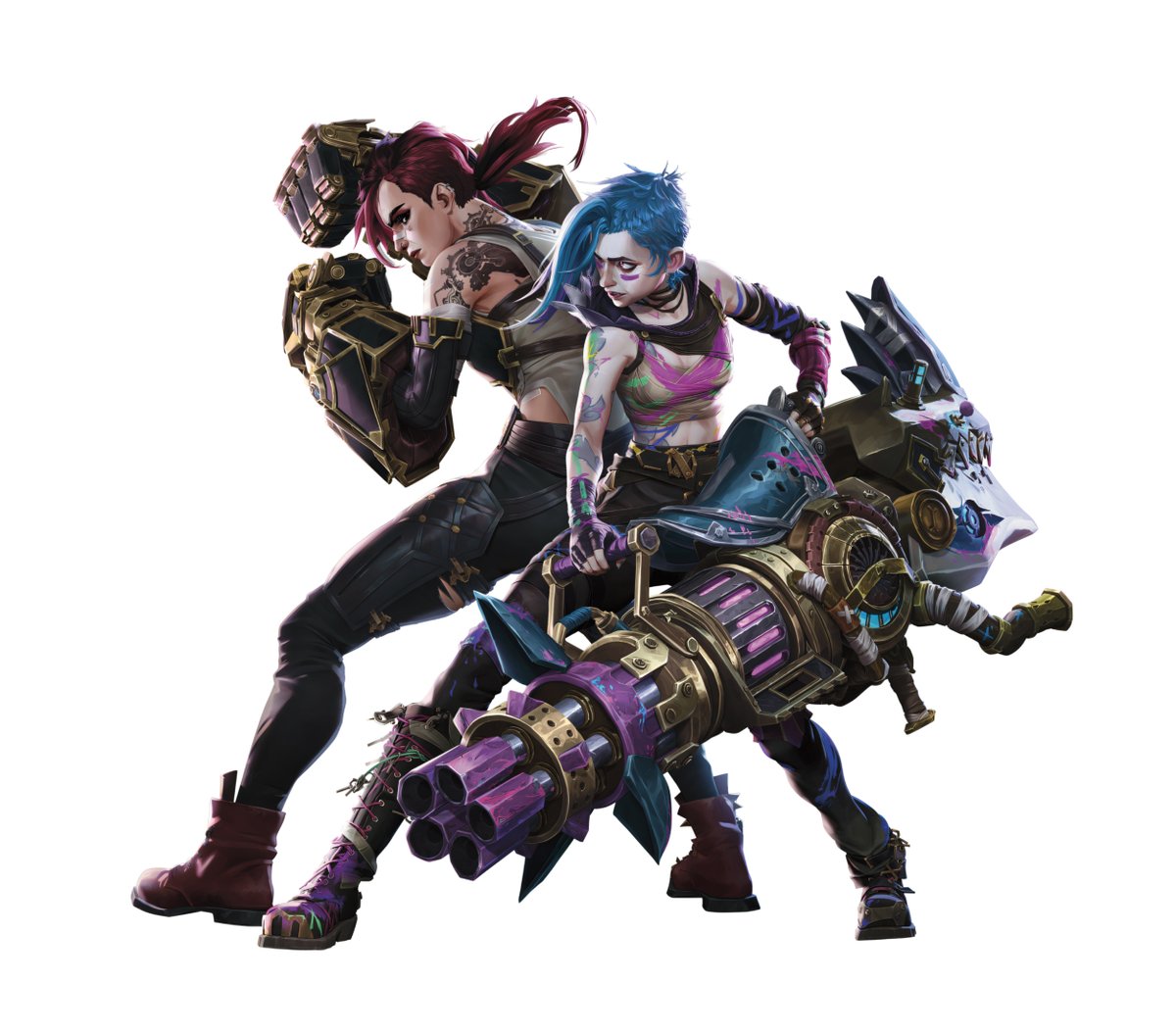 New Vi &amp; Jinx illustration! 💕

#arcane
