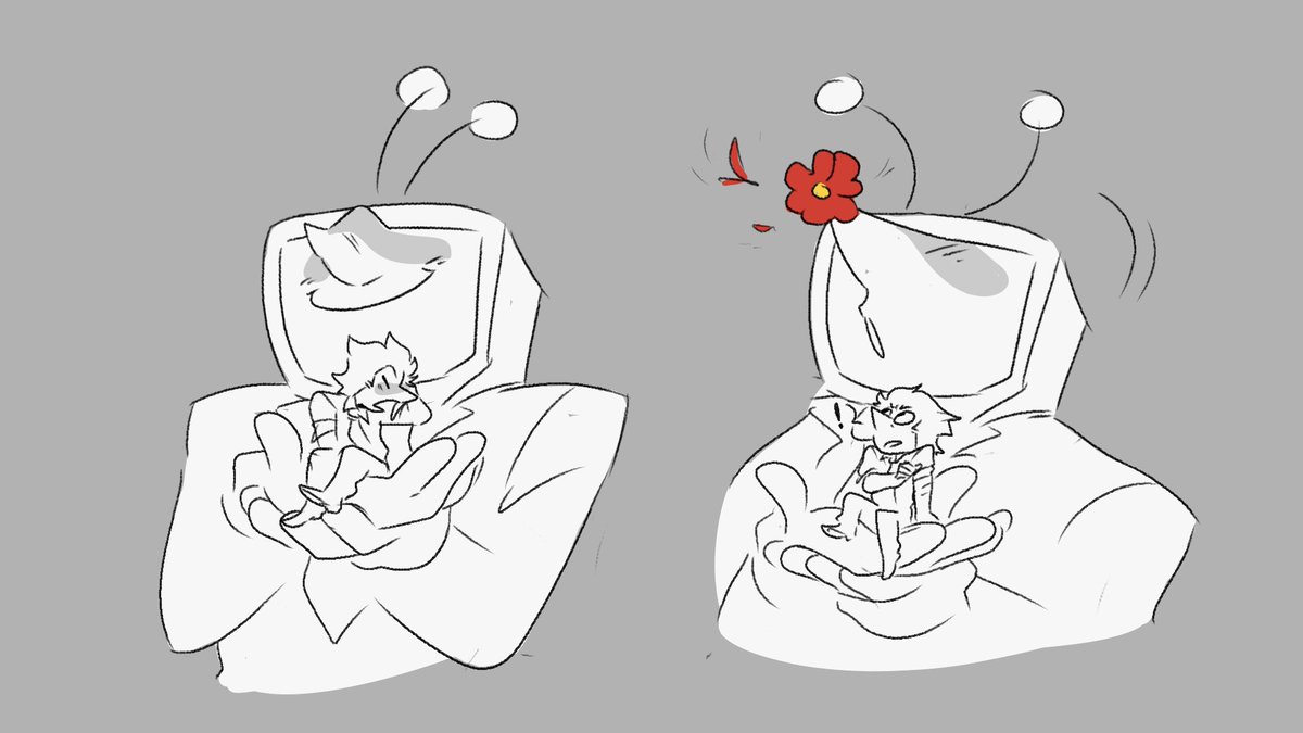 I'm in the lie awake and think about them stage about these characters now. #spamtenna #deltarune