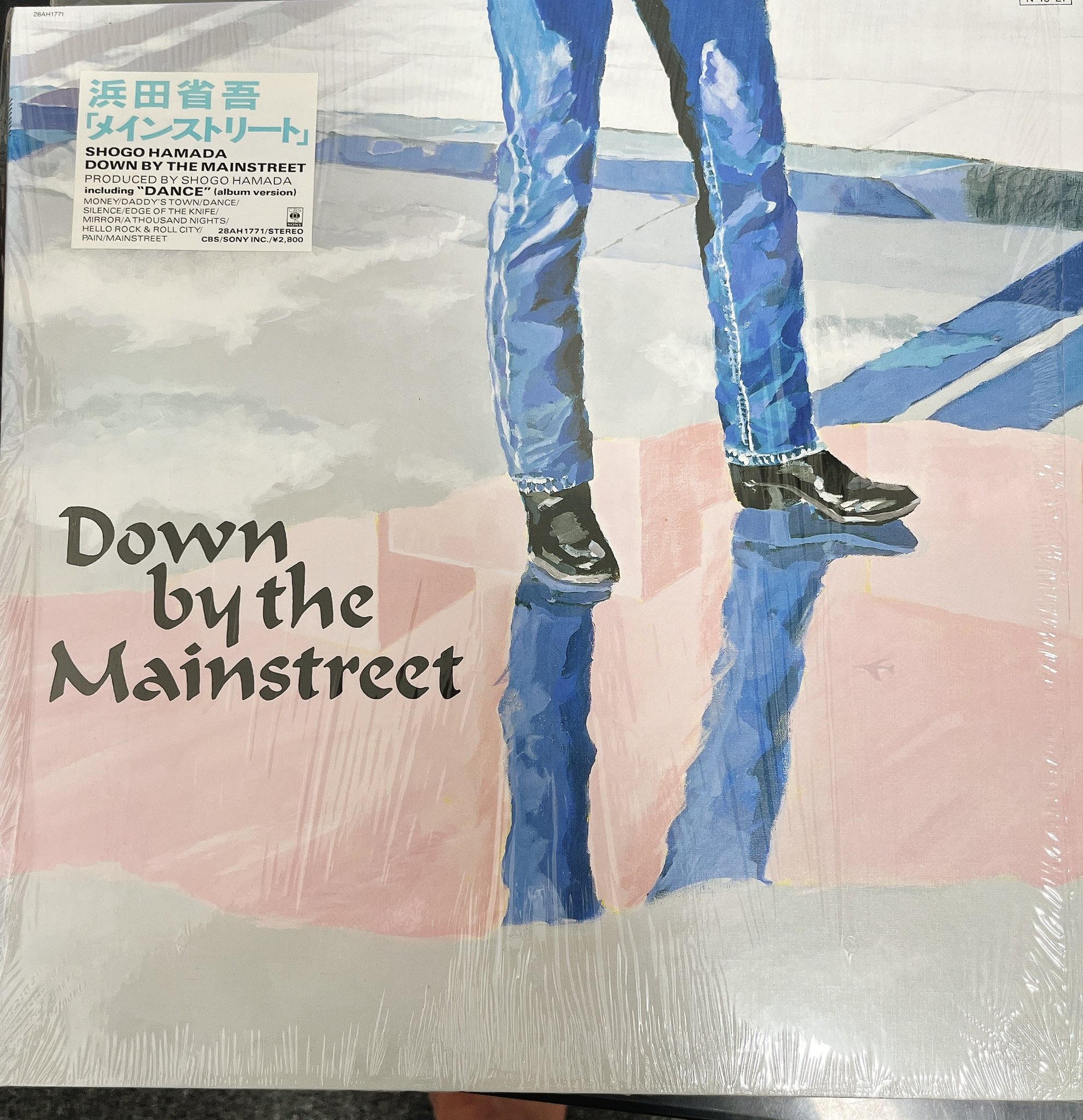 浜田省吾『DOWN BY THE MAINSTREET』告知用ポスター 浜田省吾／DOWN BY THE MAIN STREET 新品店頭告知ポスター