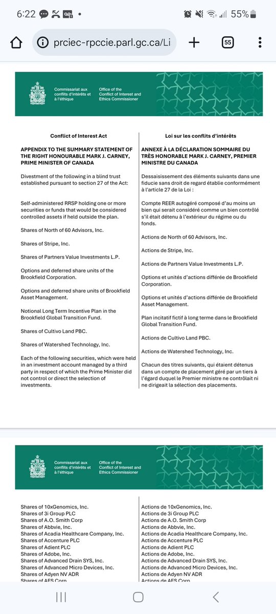 Additives_ca's tweet image. 🔥 I TOLD YOU — 75 TIMES. 🔥
And you Liberals laughed, called it “misinformation,” and buried your heads.
Well here it is — official government documents proving Mark Carney had massive conflicts of interest long before he even hinted at running for Prime Minister.
📄 Official…