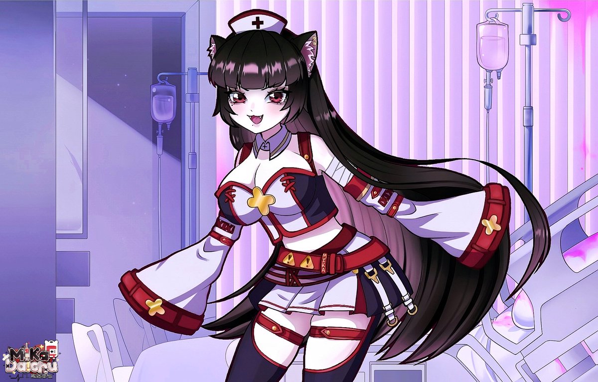 MikaDaichu's tweet photo. NEW ARTWORK!!

#vtuber
MiKa: me....
Background: Potapotato
Logo: Kikumart https://t.co/qWd3h9nPAp