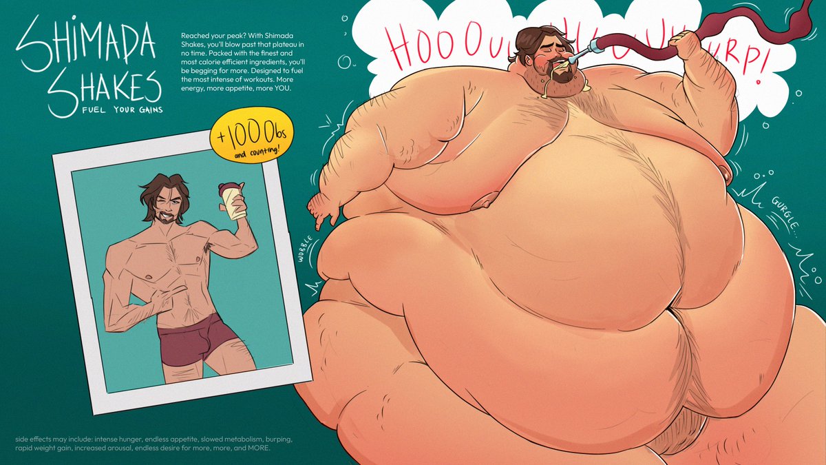 anyone want a shake?!💪🍔

#wg #weightgain #maleweightgain #gainerart