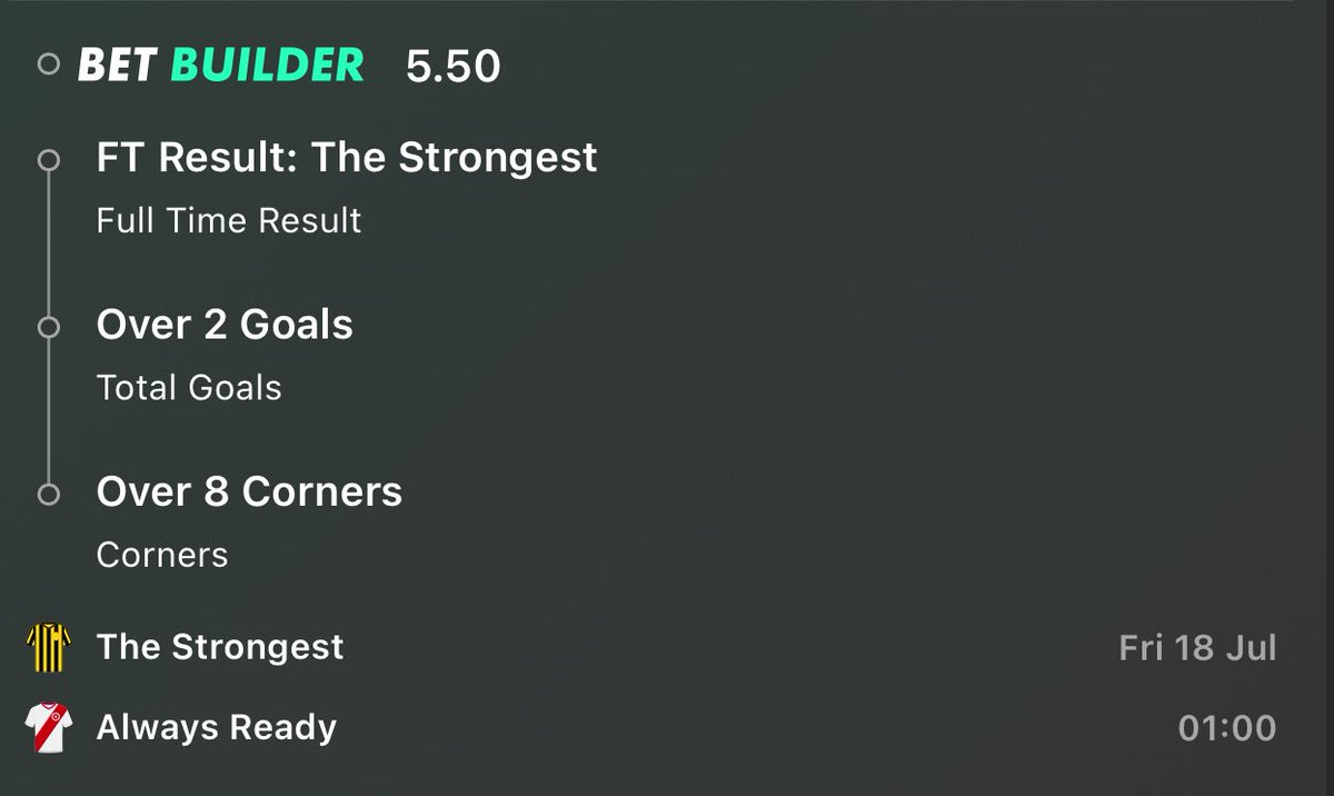 🚨 OVERNIGHT VALUE BET:

🇧🇴 || 01:00

Add To Your Bet Slip 👉 bet365.com/s/r/XPffv

@ 5.50