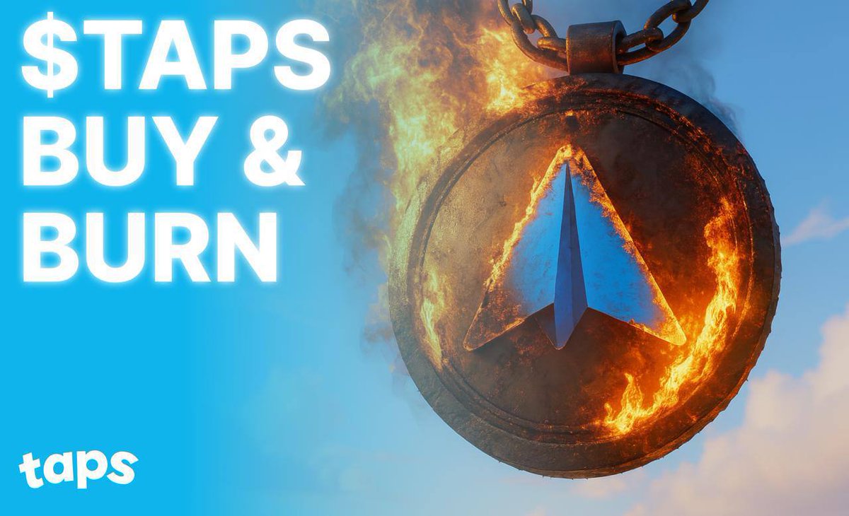 🔥 $TAPS Buy &amp; Burn #2 just went live — funded by the $KAERU launch, which is mooning right now.

Every launch on $TAPS fuels the ecosystem:

→ Revenue in.
→ $TAPS bought.
→ Supply burned forever.

🧨 Supply down
♻️ Strength up

One launch at a time.
One burn at a time.