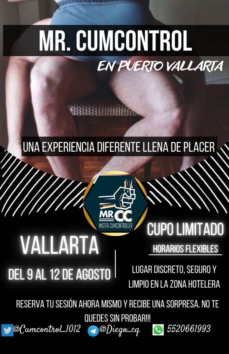 Mr. CC 😈 Vallarta del 9 al 12 de agosto! tweet media