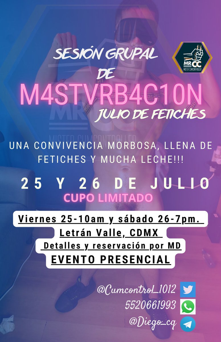 Mr. CC 😈 Vallarta del 9 al 12 de agosto! tweet media