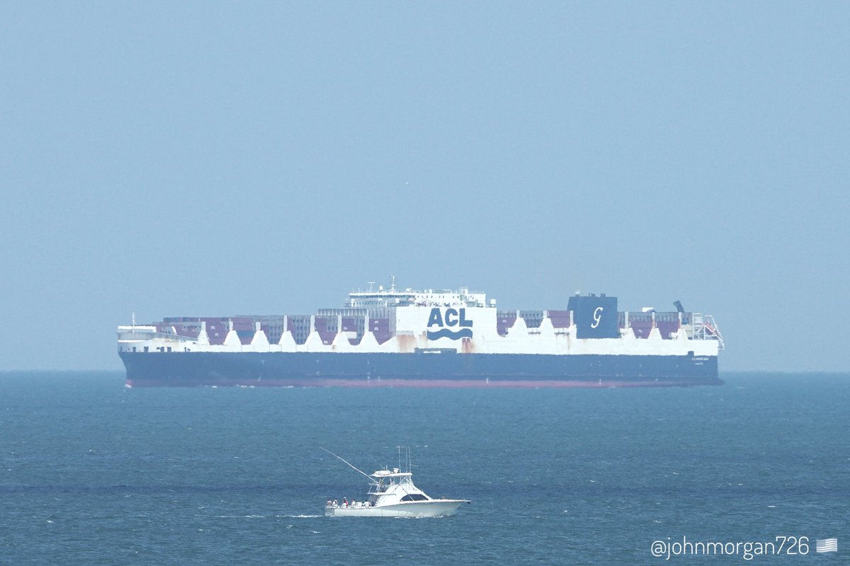 johnmorgan726's tweet photo. The #AtlanticContainerLine (#ACL) #ConRo #AtlanticSun, IMO:9670614 en route to Norfolk, Virginia, flying the flag of Malta π²πΉ. #ShipsInPics https://t.co/9Uj285m87f