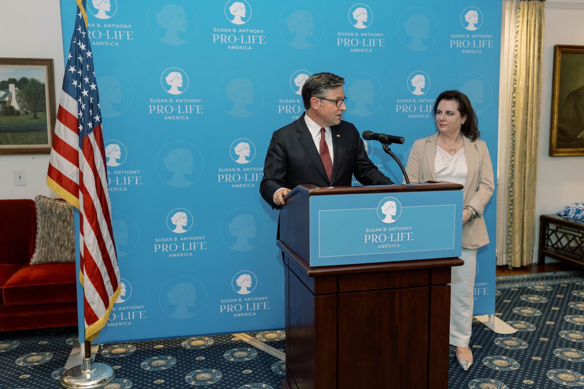 marjoriesba's tweet image. So grateful to celebrate with my dear friend @SpeakerJohnson this week!
This historic victory - stopping forced taxpayer funding of Big Abortion - wouldn’t have been possible without the bold, principled leadership of this pro-life champion.
