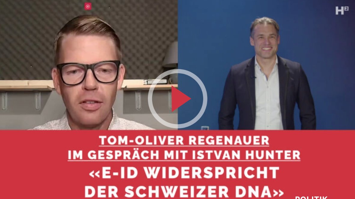 tomregenauer's tweet image. Bei @HOCH2TV (CH) wurde heute mein Interview zum Thema eID aufgeschaltet, in dem ich über die entsprechende Gesetzesvorlage, das Referendum und Risiken des elektronischen Ausweises spreche. Ein ausführlicheres Folgegespräch ist bereits terminiert.
hoch2.tv/sendung/autor-…