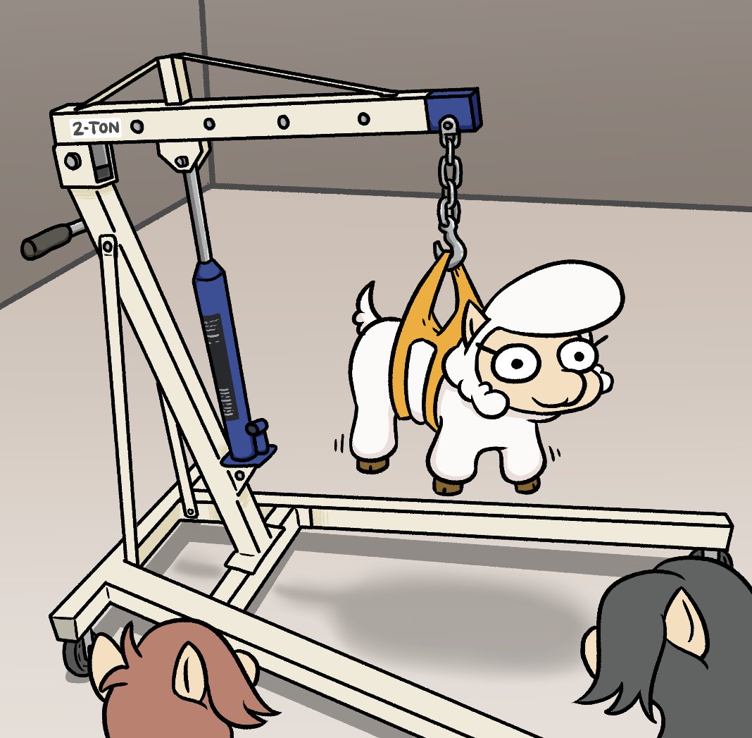 Jargon_Scott's tweet image. The Pony Lifter™️ is also suitable to be used for Alpacas too