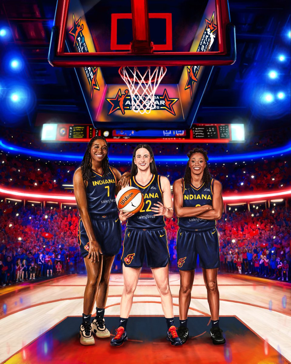 it's WNBA All-Star Weekend ❤️‍🔥

welcome to Indiana.
