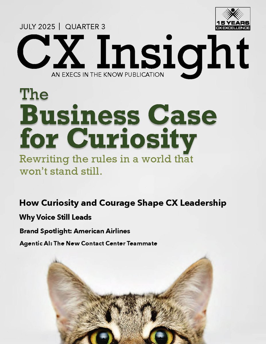 Execs In The Know (@execsintheknow) on Twitter photo In our latest issue of CX Insight, we explore how curiosity and courage are reshaping leadership.
Plus:
✈️How <a href="/AmericanAir/">americanair</a> is leading transformation with empathy
🌿<a href="/AzureStandard/">Azure Standard</a> on staying true to values while innovating
👉 Read now: execsintheknow.com/magazines/july… In our latest issue of CX Insight, we explore how curiosity and courage are reshaping leadership.
Plus:
✈️How <a href="/AmericanAir/">americanair</a> is leading transformation with empathy
🌿<a href="/AzureStandard/">Azure Standard</a> on staying true to values while innovating
👉 Read now: execsintheknow.com/magazines/july…