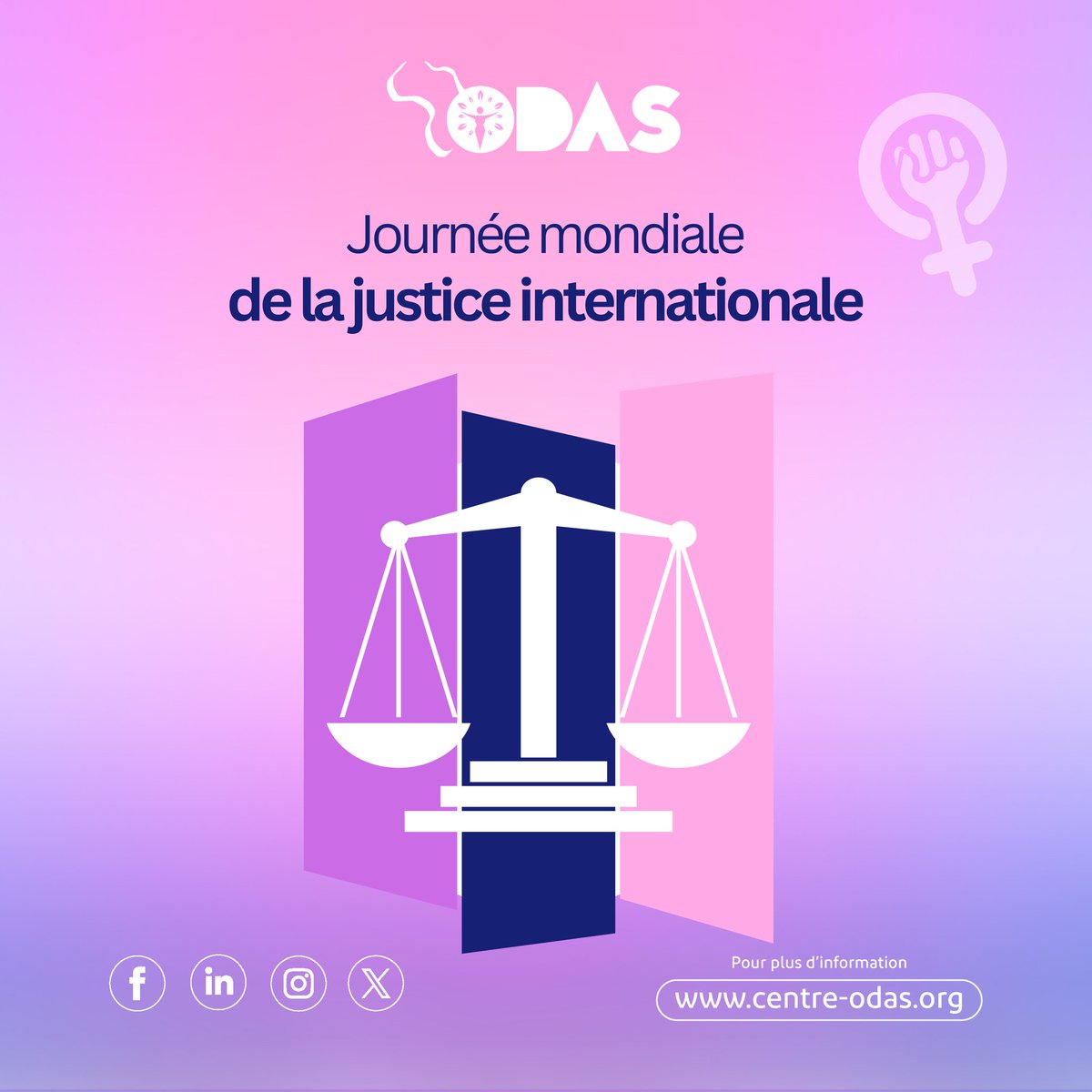 La reconnaissance de l’#AvortementSécurisé comme un droit fondamental est une exigence de #JusticeInternationale. 

Engageons-nous collectivement à défendre les #DroitsDesFemmes.

Rejoignez le #MouvementODAS pour la #JusticeReproductive ⚖️ et l'#AutonomieCorporelle.
 👇