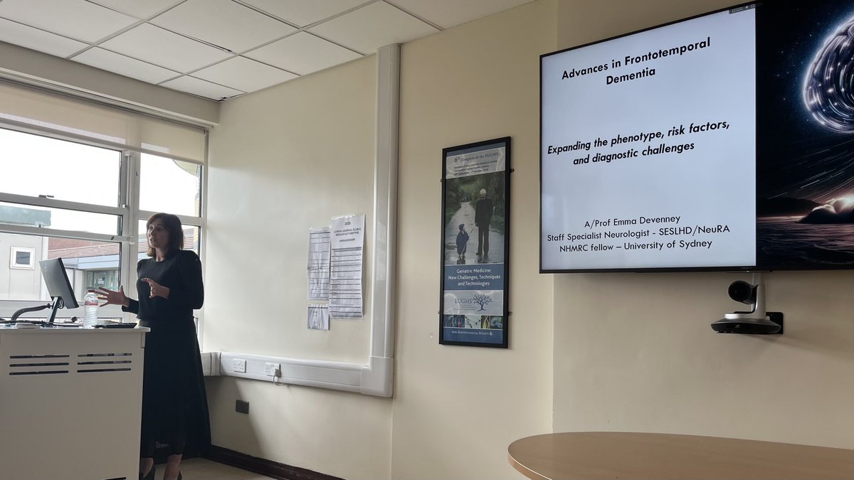 SPKennelly's tweet image. We were privileged to have @EmmaDevenney1 🇮🇪 guest lecture for us at the @TUH_Tallaght memory service today. Her fantastic talk “Expanding the FTD phenotype 🧠”referenced much of the exciting research she’s doing with colleagues in Sydney 🇦🇺@drnire 