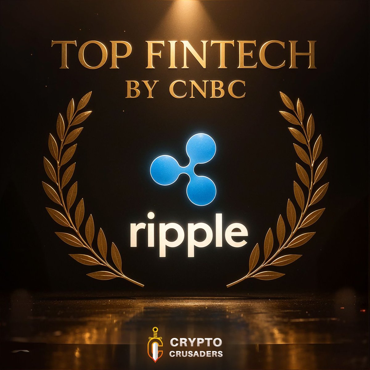 HUGE!!!!
FOR THE THIRD YEAR IN A ROW, RIPPLE’S BEEN RANKED AMONG THE WORLD’S TOP FINTECH COMPANIES BY CNBC. 

#XRP AARMY THE TIME IS HERE!
