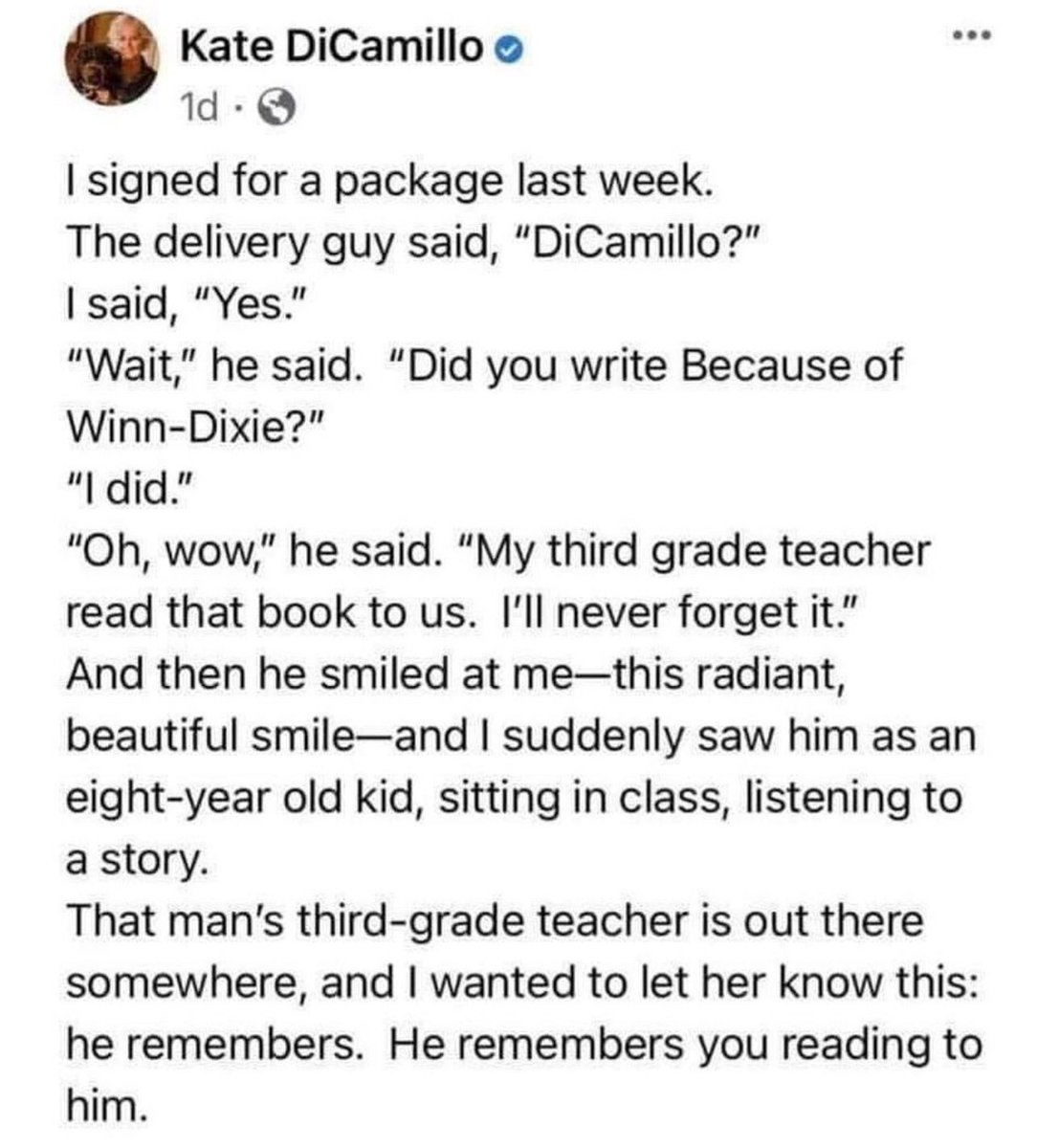 ProEdTN's tweet photo. A touching reminder of how educators impact their students, even after they've left the classroom. https://t.co/FUJNPDOdFW