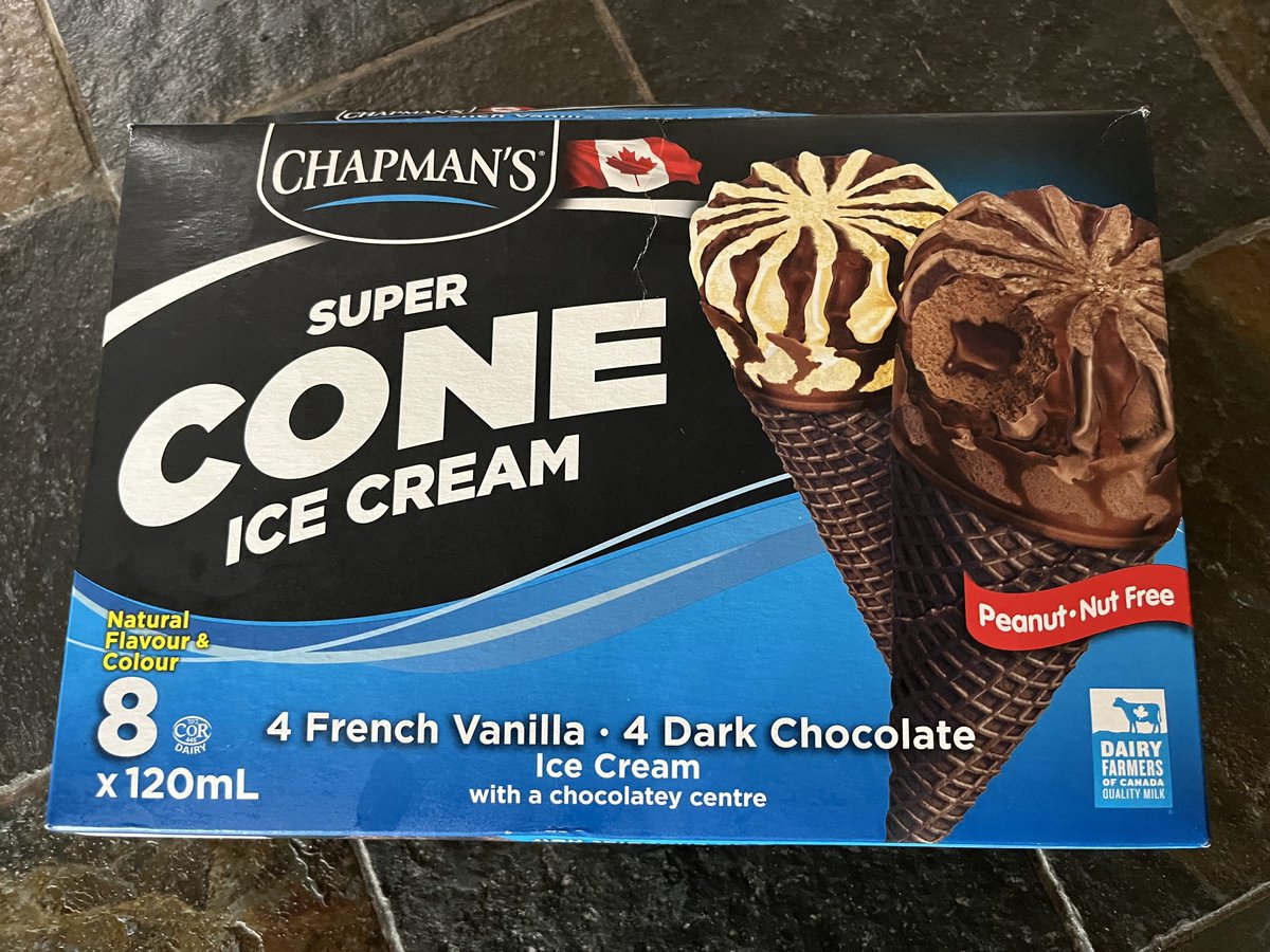 seawhy29's tweet image. Bought some Chapman’s super cone ice cream today. Chocolate ones are for me, French vanilla for Kate. Probably the best decision I made so far this week. She already ate one of the chocolate ones…damn.