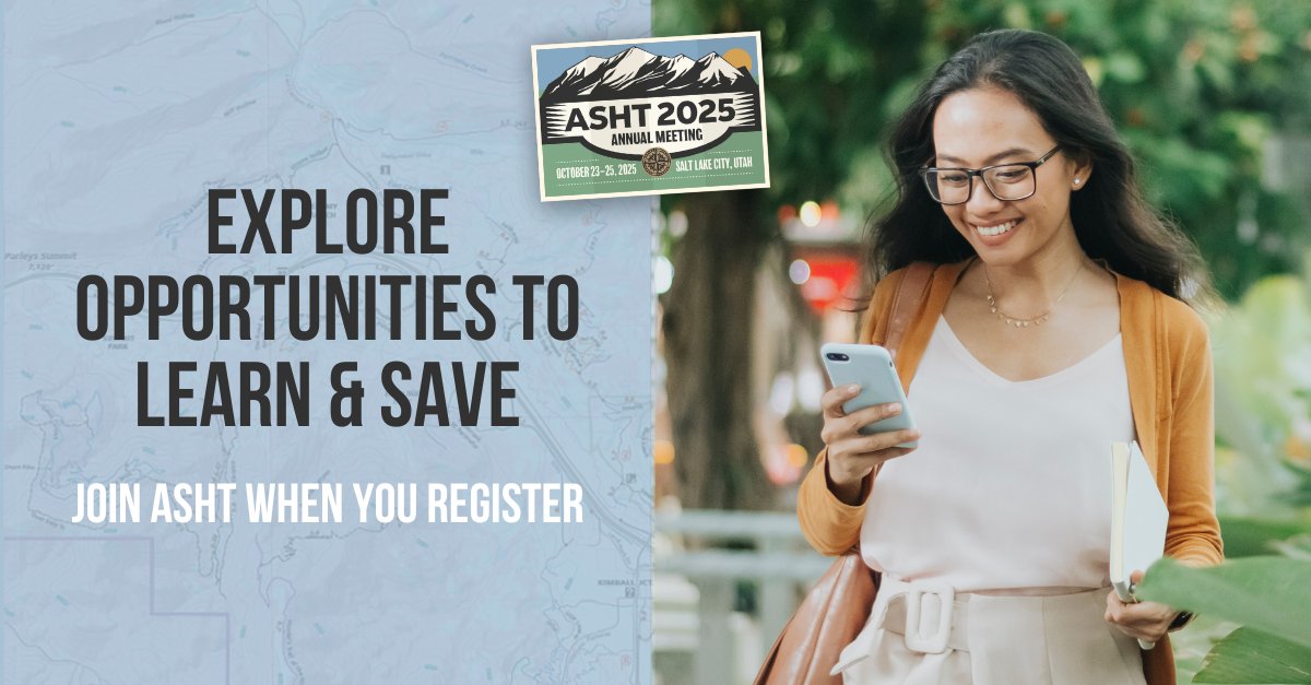 Did you know that ASHT members receive a discounted rate on #ASHT2025 registration? Join our vast community of hand &amp; upper extremity professionals, learn alongside the best and secure your registration rate at a lower cost.

🏞️ Learn more: ow.ly/SX3X50WqiKg