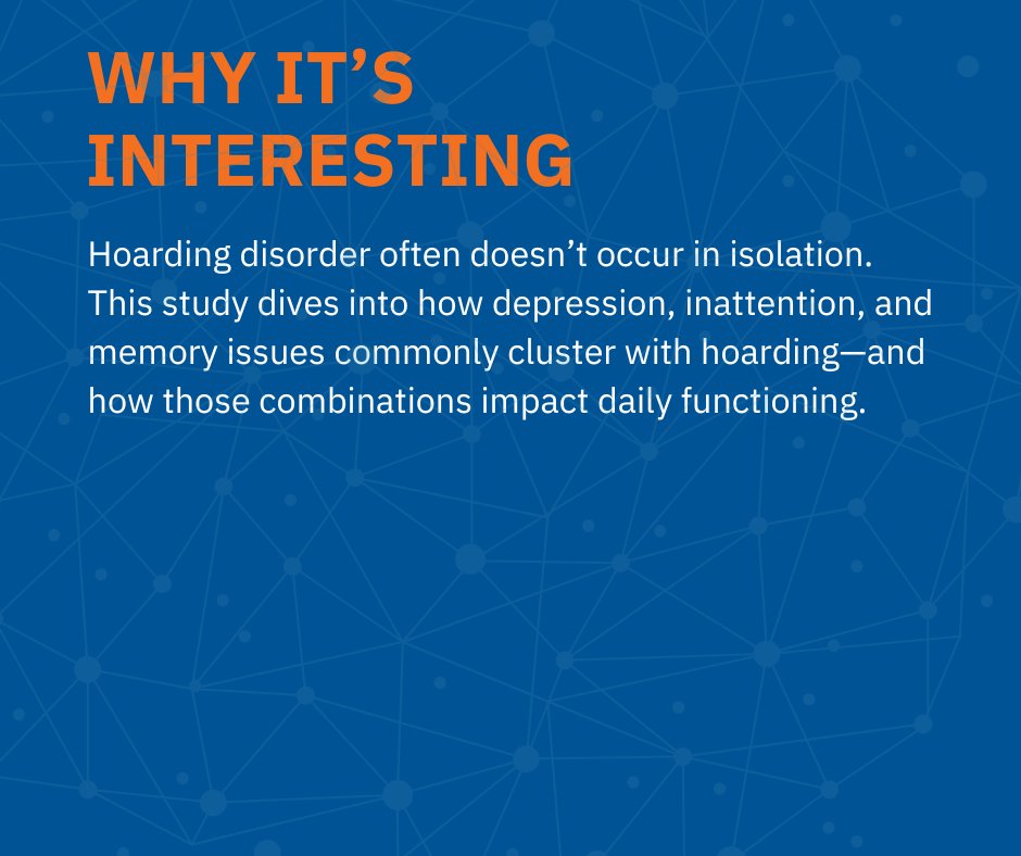 FixelInstitute's tweet image. 🧠 Hoarding disorder is more than clutter—it's linked to depression, inattention & memory issues. Dr. Carol Mathews & team identified distinct subtypes, offering new insight into OCD & related conditions.
🔗Learn more: pubmed.ncbi.nlm.nih.gov/40642755/