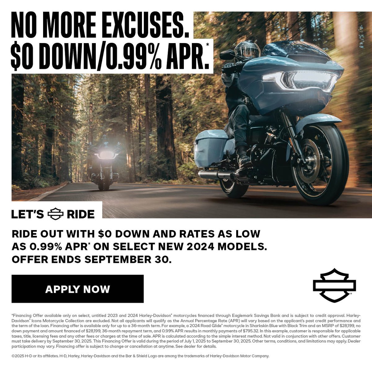ridinghighhd's tweet image. The time is Now! Chrome by and see if something catches your eye! 
$0 Down and Low APR offer on select new 2023 and 2024 models. This offer expires September 30.

ow.ly/LyAn50WrnKU

 #HarleyDavidson #LowAPR #LetsRide #MotorcycleLife