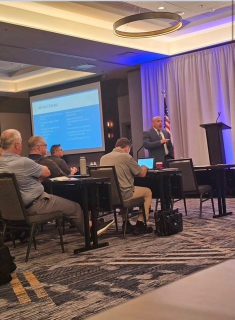 MassMPTC's tweet image. MPTC's Chuck DiChiara served as a guest speaker for Southern Police Institute’s 5-day seminar in Louisville. He shared insights on Use of Force & Lessons Learned. He was honored to stand alongside speakers from Sandy Hook Elementary Shooting and the Boston Marathon Bombing.