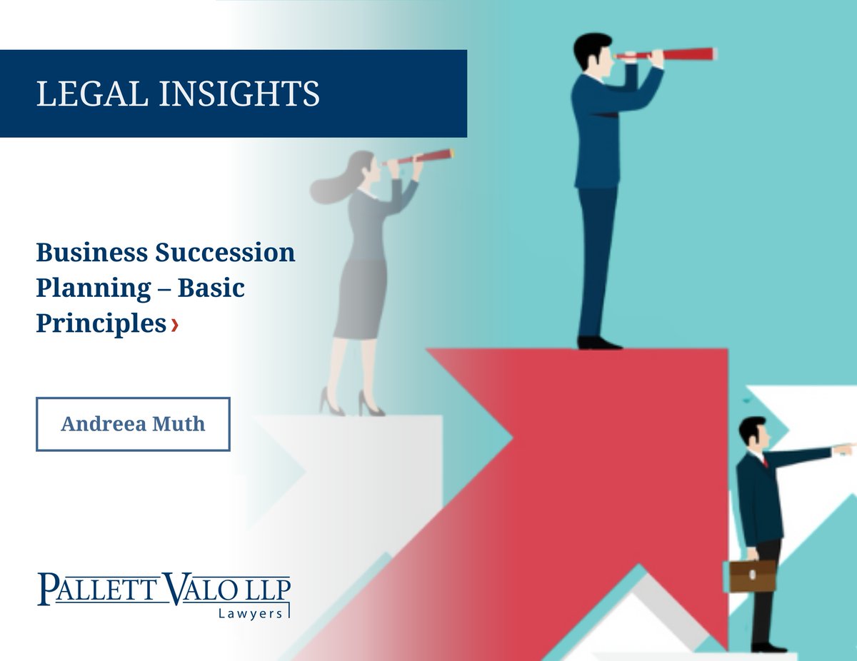 Andreea Muth’s latest blog is part two of a three-part series on succession planning. She explores how balancing control and economic benefit can help business owners find a path forward. Read more: ow.ly/uByI50WrtbS