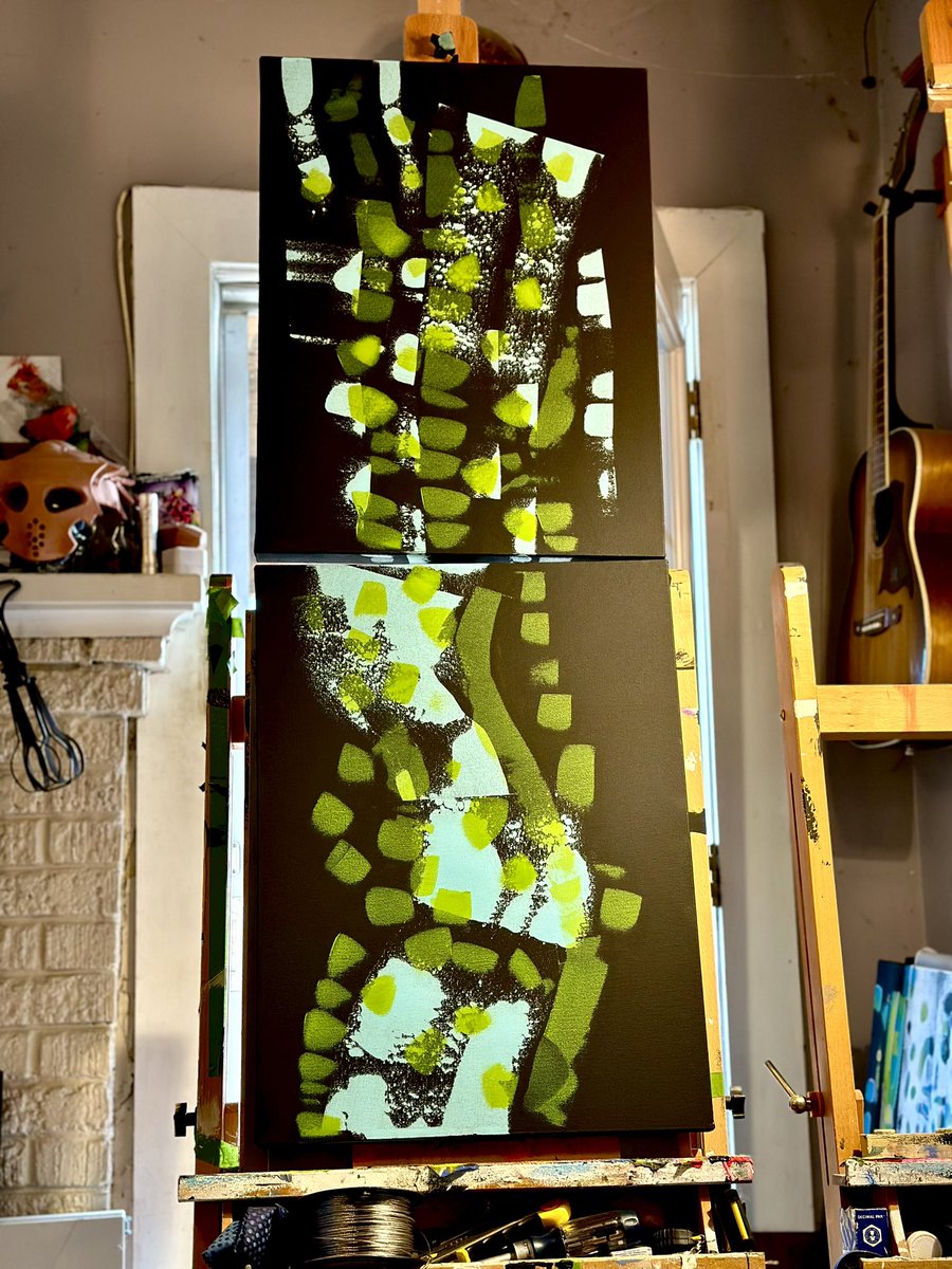 LePtitLoup's tweet photo. Title: The Tipping Point
Diptych, acrylic on canvas 
2- 18x24 in
#abstractart #contemporaryart 
#ottarts #ottart #canadianart #artisfun #artforsale #artcontemporain #artabstrait https://t.co/au1itcvNMe