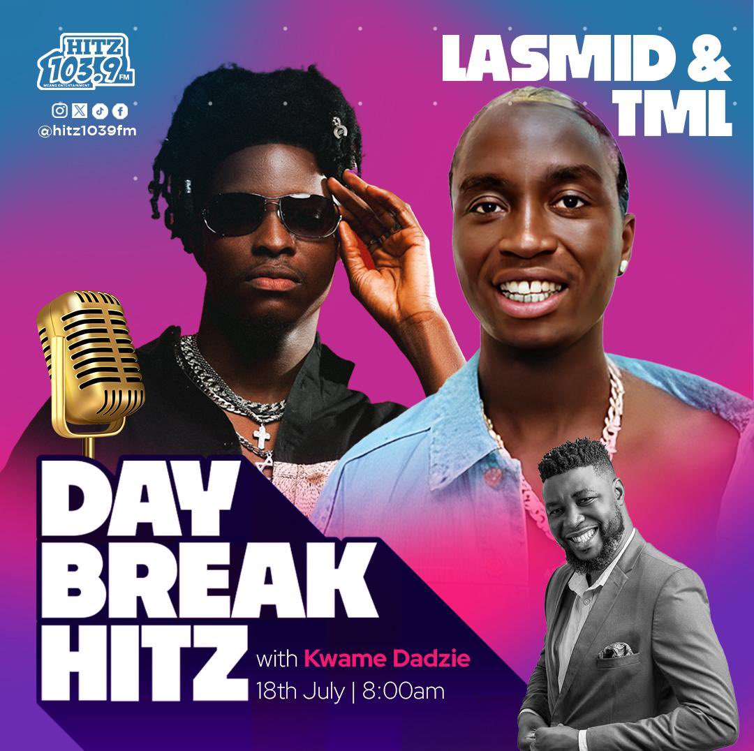 From chart-topping singles to street anthems, <a href="/Lasmidofficial/">LASMID</a> and TML are shaping the sound of a new generation.
Catch them live on #DaybreakHitz tomorrow with <a href="/Kwamedadziegh/">Kwame Dadzie</a>