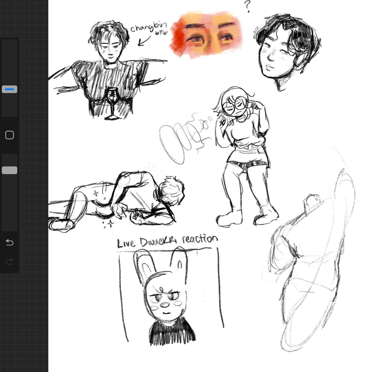 JOHASEULITA's tweet photo. Now that we’re here have some changbin stuff I never posted + a drawing I made for my grad party 😆 https://t.co/WlrTEJBUxU