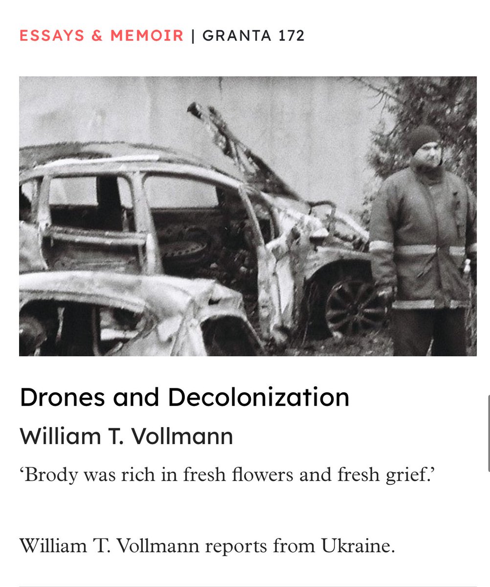 ryanhasbadtaste's tweet photo. “I went to help her in my helpless way, with journalistic good intentions which sorrowed into love.” 

Bill’s long-awaited essay (for me, at least) on his trip to Ukraine has been published in the summer issue of Granta. 🔗👇 https://t.co/uzHgAUgN2O