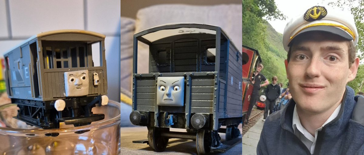 TheBlueE21's tweet image. Right, at last on Tywyn grounds 👀
I'll be at the Awdry Extravaganza across all three days alongside the Old Grump(s), if you catch me anywhere, feel free to pop over to me 🔥
It's set to be a good one!
(Will be appearing as Sailor John on Saturday & Sunday only)