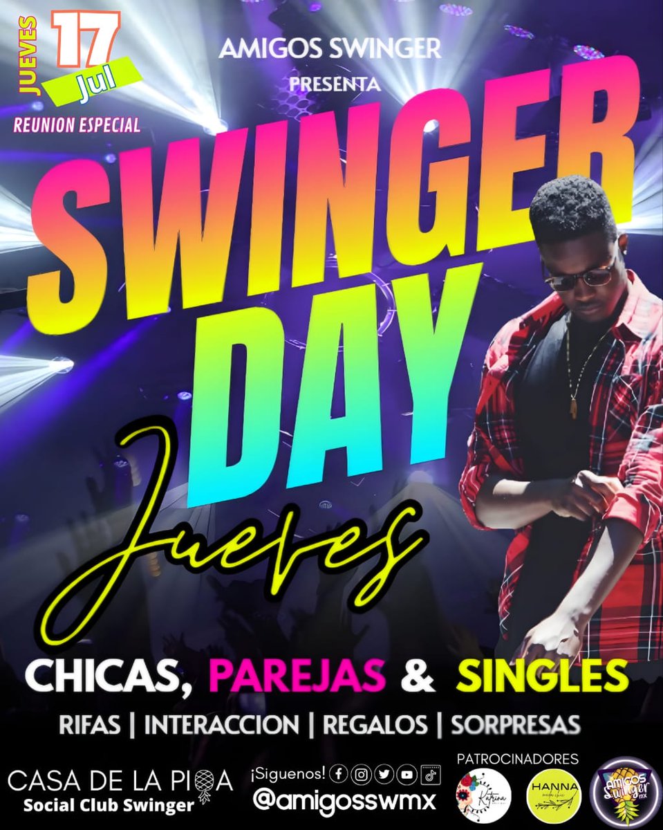amigosswmx's tweet photo. ¿ Listos para esta noche ? 

Festejemos #SwingerDay https://t.co/faIAkGypGl
